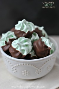 Chocolate Mint Meringues